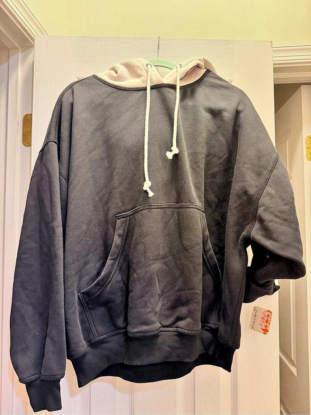 FP movement Patch Hoodie in Black & Cream Size Small NWT